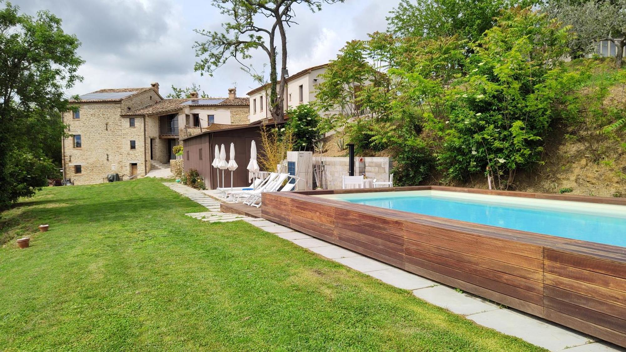 Cerreto CastelloBorgo Calbianco - Private House With Pool & Airco别墅 外观 照片